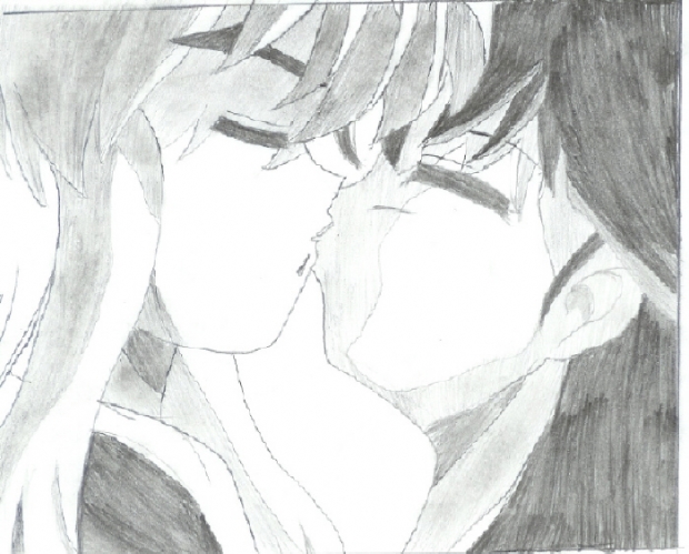 Inuyasha And Kagome Kissing