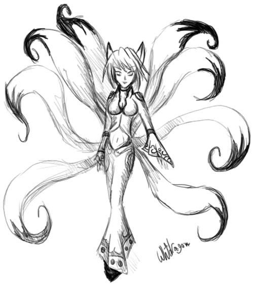 9 Tailed Fox Girl