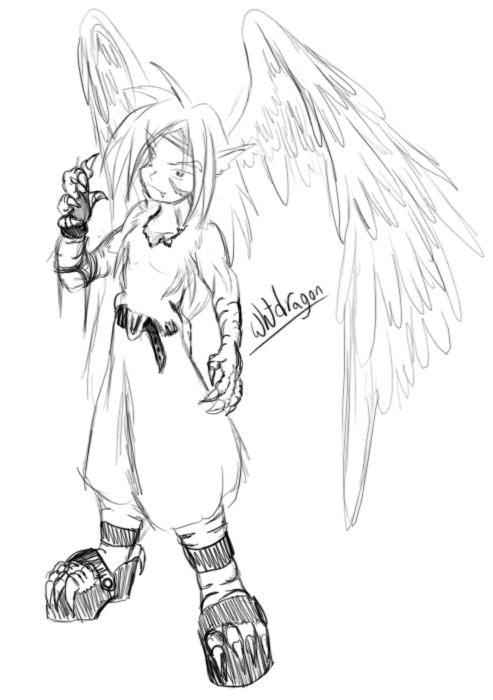 ^^ Yay! Male Harpie!