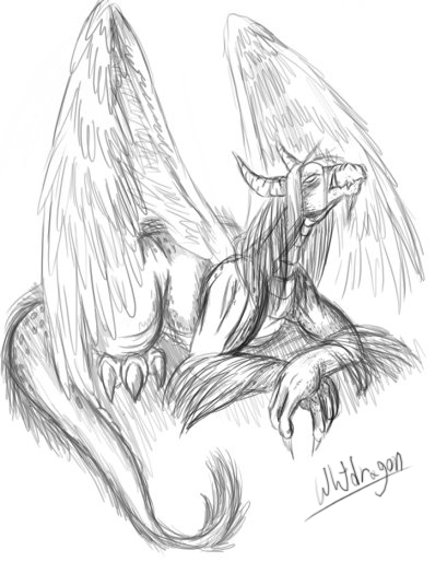 Feather Winged Dragon