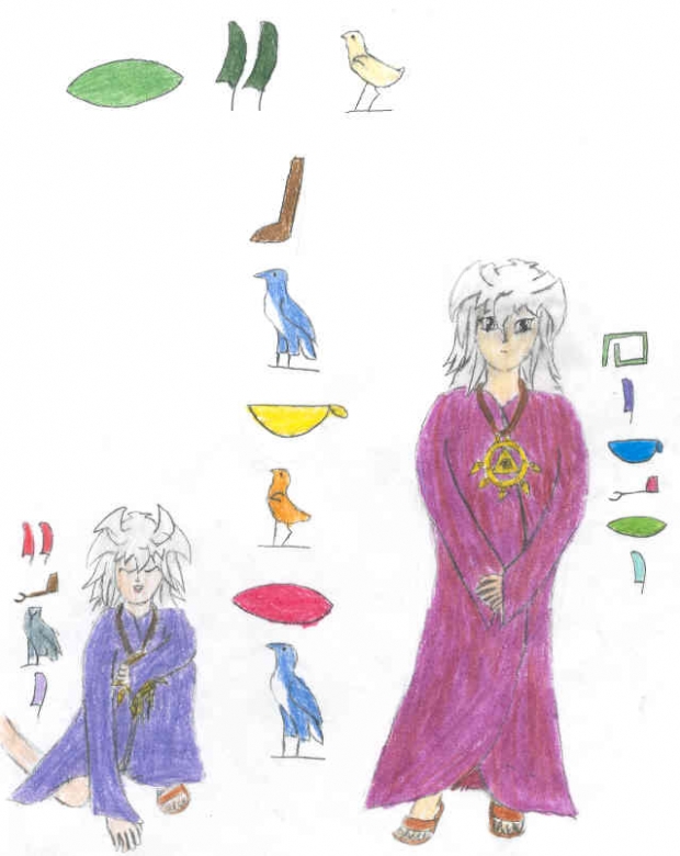 Hyroglyphic Bakura And Ryou