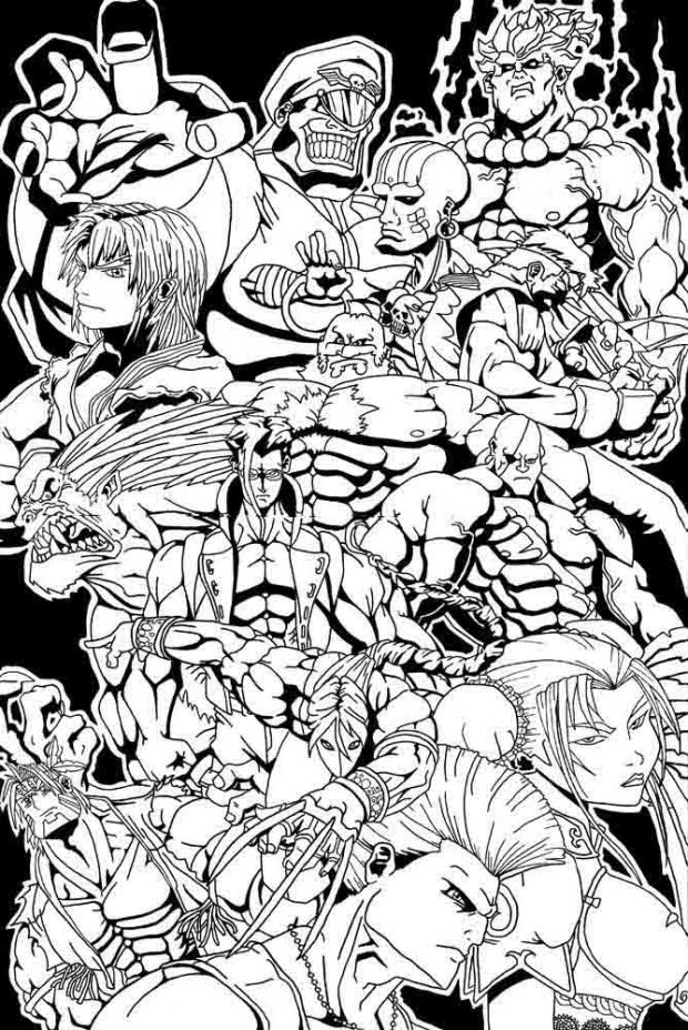 Street Fighter Poster Inked