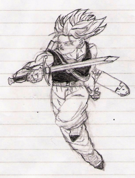 Trunks Attacking