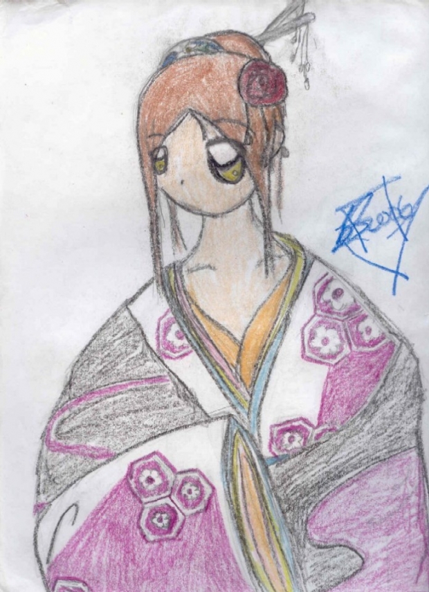 Me In Kimono As Anime