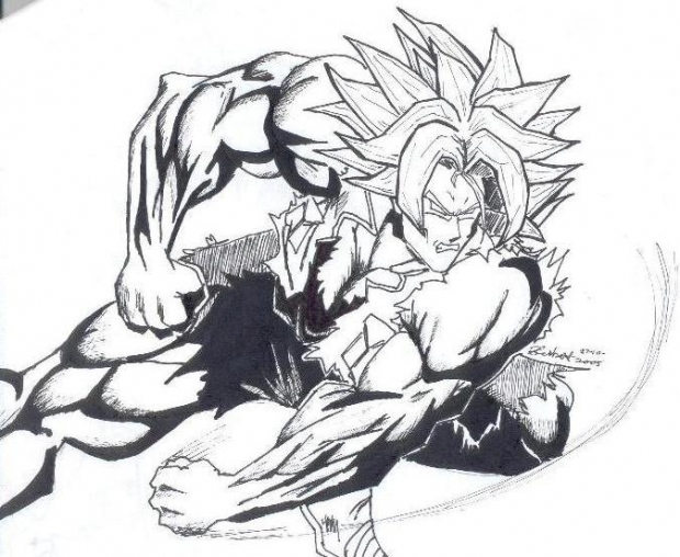 Trunks Attacking