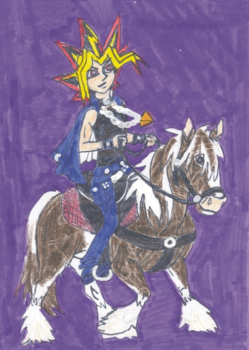 Yami Yugi On A Horse