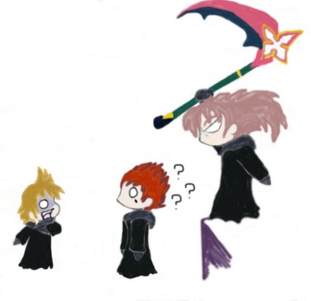 Axel, Marluxia And Roxas