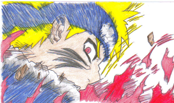 Nine Tail Naruto Colored