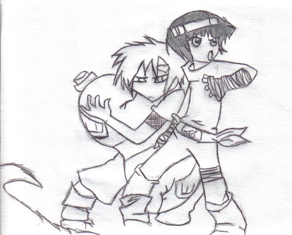 Gaara And Rock Lee