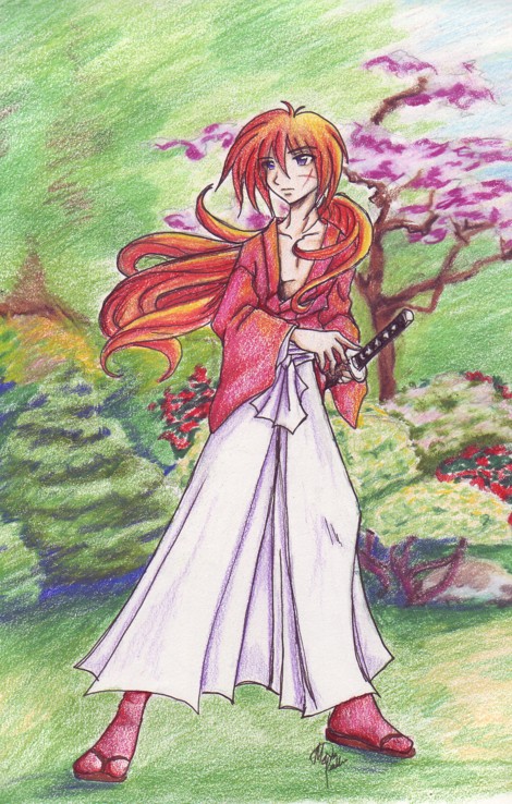 Kenshin In A Tea Garden
