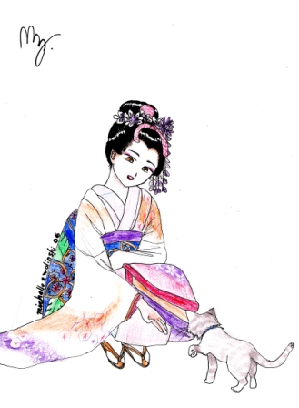 Maiko With Cat