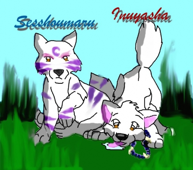 Inuyasha And Sesshoumaru As Puppies