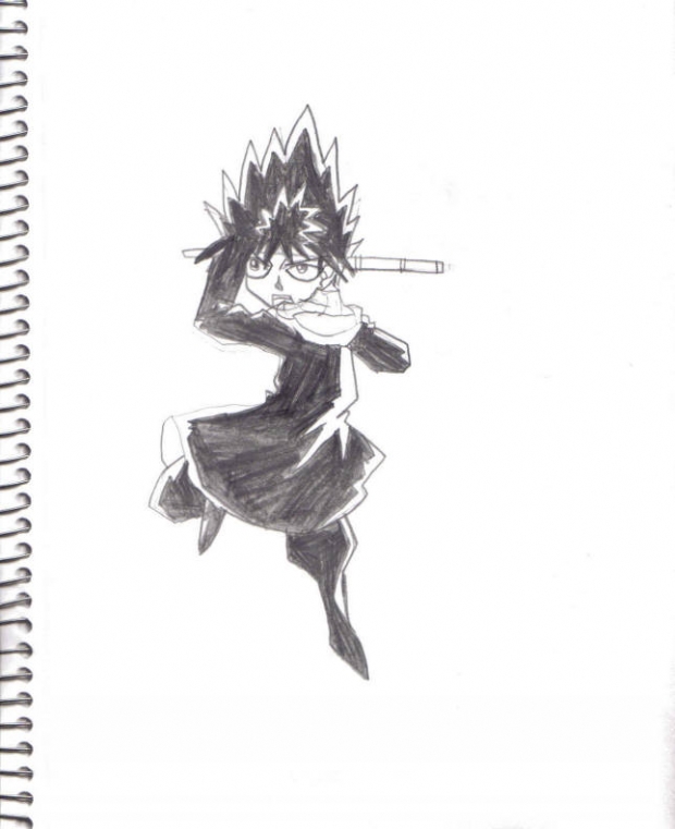 Hiei With Bamboon