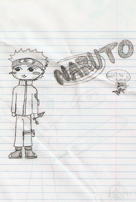 School Scribbles:  Naruto