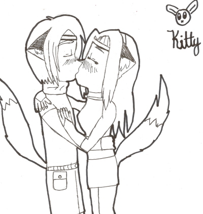 Haku And Aumi Kiss!