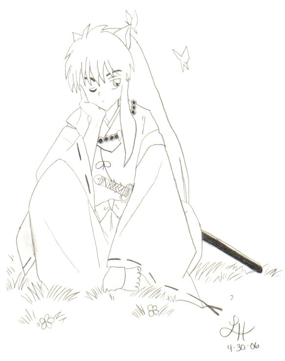 Inuyasha With Butterflies