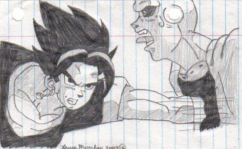 Vegeto Punches Buu