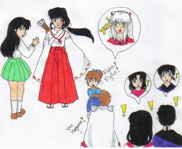 Kagome Slaps Kikyo! Yay!