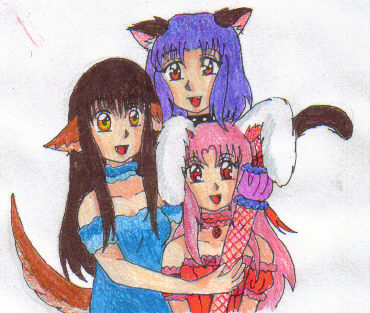 Mew Kaguya, Sakura, And Kiichi