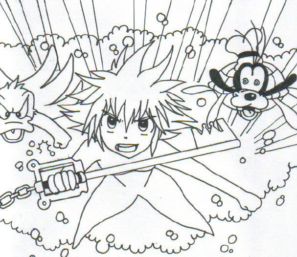 Sora And Gang In Atlantica