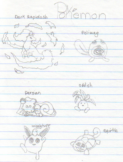 Extremely Old Poke'mon Drawings