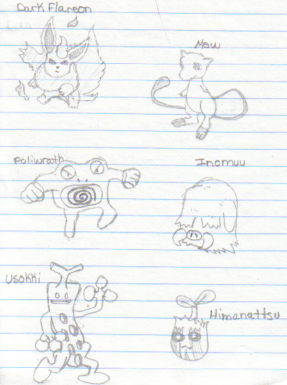 Extremely Old Poke'mon Drawings