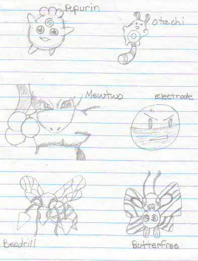 Extremely Old Poke'mon Drawings