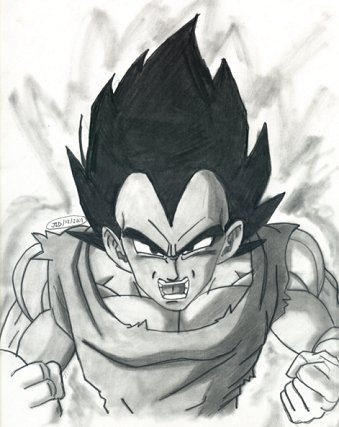 Powering Up Vegeta