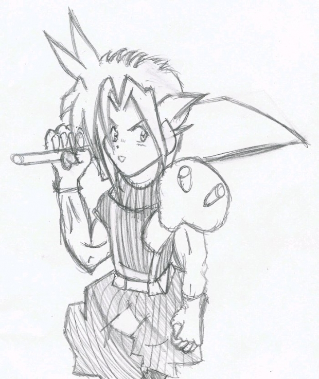 Chibi Cloud Sketch