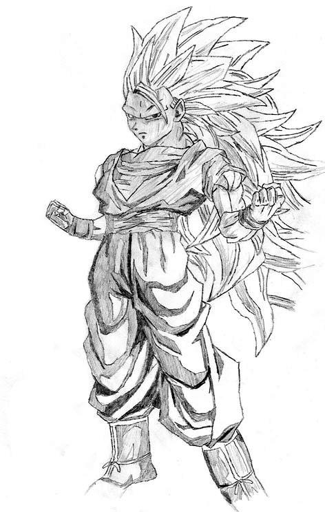 My Drawing Of Goku Ssj3