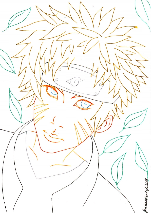 naruto lineart