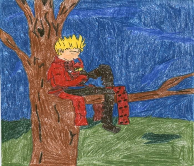 Noid & Vash Asleep In A Tree