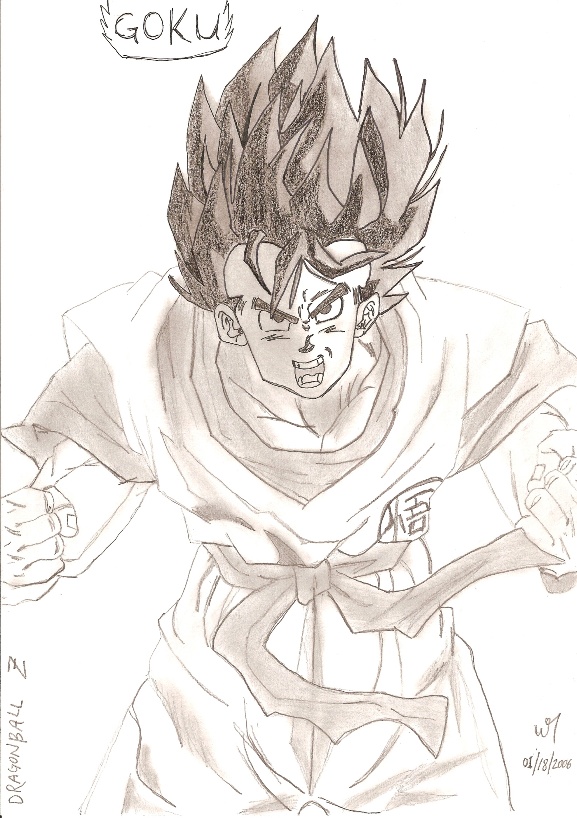 Goku Powering Up