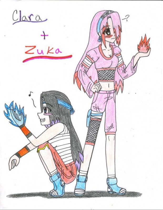 Clara and Zuka (re-drawn)