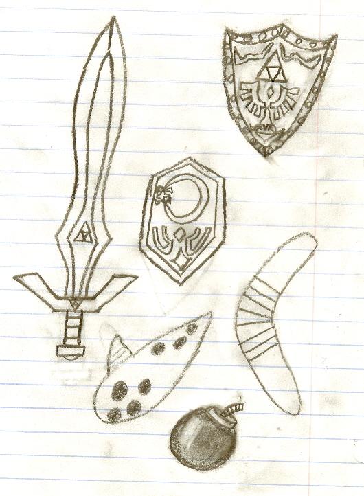 Assorted Zelda Objects