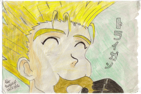 Vash Eating Donuts