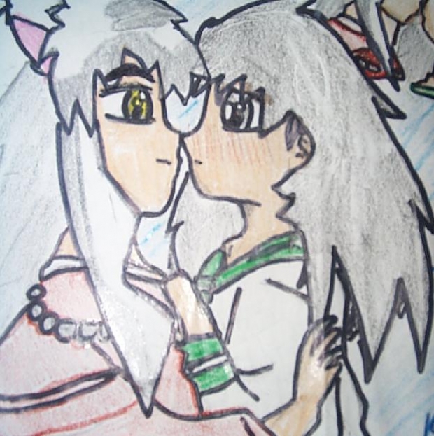 Inuyasha And Kagome Kiss!