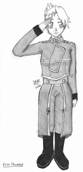 Riza Hawkeye- Salute