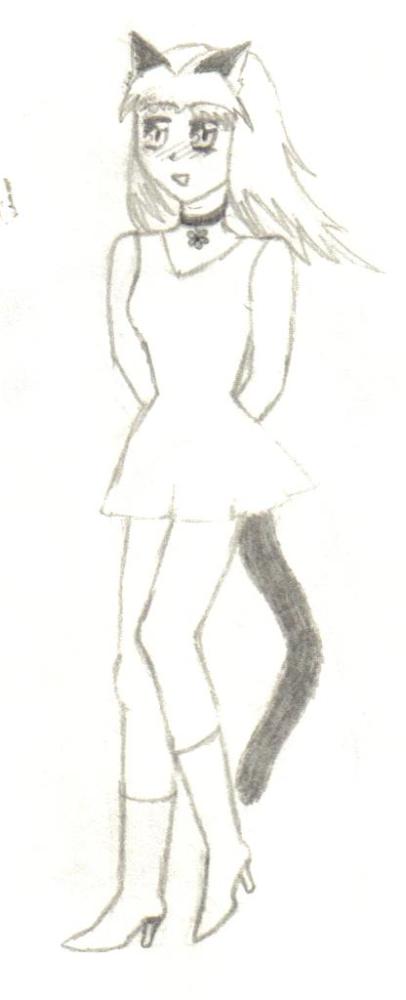 Cat-girl (uncolored)