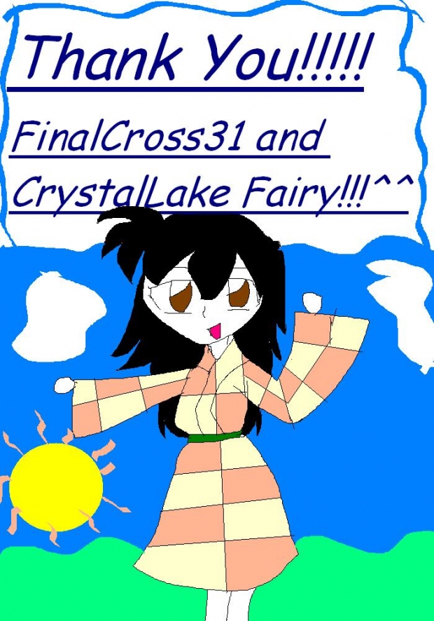 Thanks Finalcross31crystallakefairy