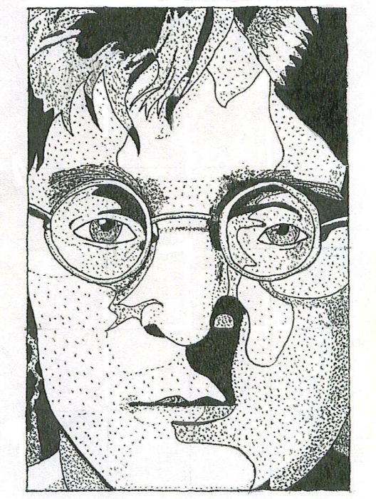 John Lennon (dotted Closeup)