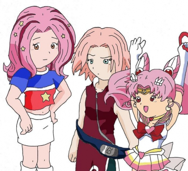 Pink Haired Girls