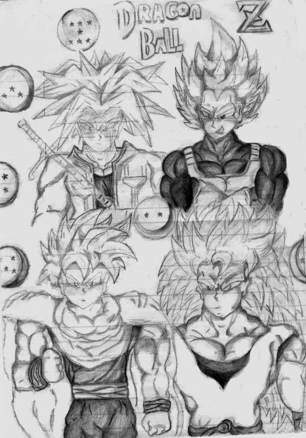 Drangonball Z Manga Style