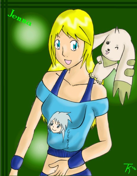 Jenna And Terriermon Xd