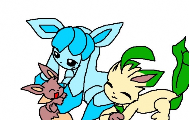 Glaceon leafeon and evee