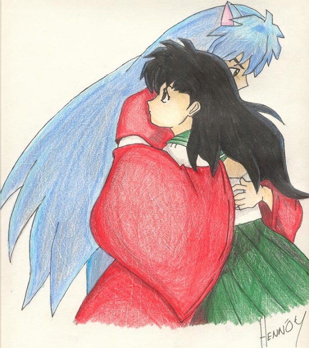 InuYasha Hugging Kagome