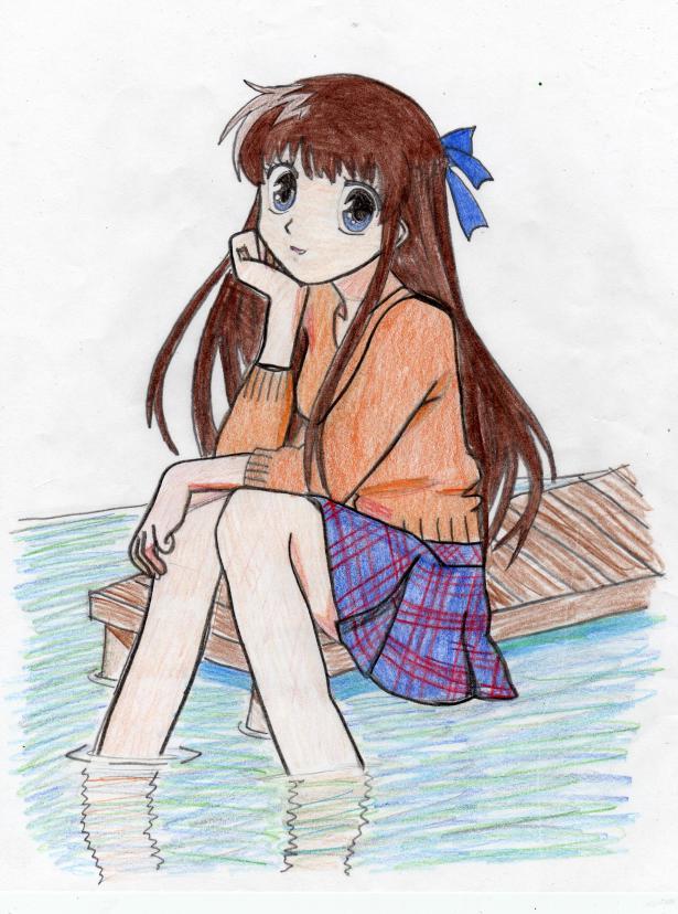 Tohru On A Dock