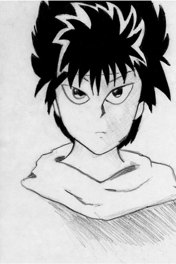 Hiei Looking Harassed