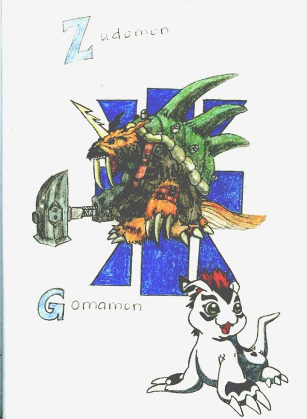 Zudomon & Gomamon