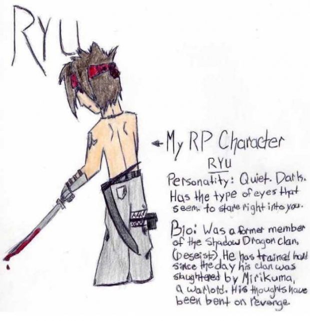 Ryu (one Of My Rp Characters)